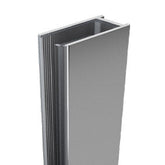 Chrome Fixed Frameless Shower Screen Radius Corner Fixed Panel with Extended Dry Glaze U Channels